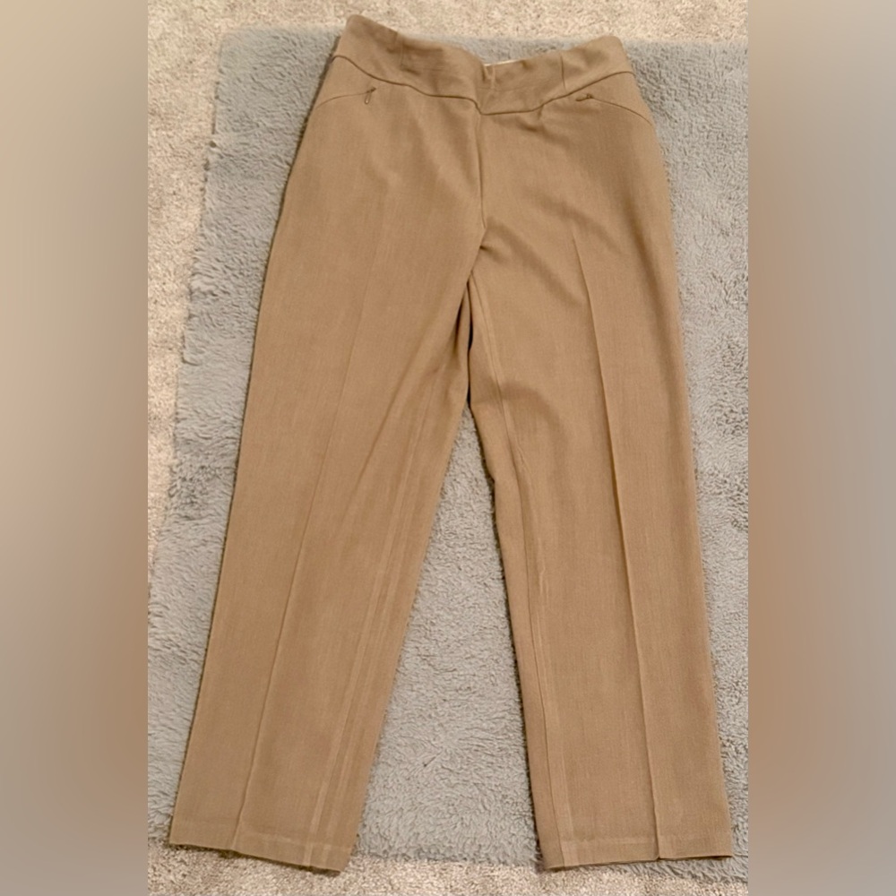 Comfort-Stretch Tan Trousers